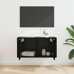 Casa si Gradina - Mobilier - Comode si corpuri - Comode - Dulap TV montat pe perete Stejar negru 80 x 34.5 x 40 cm - Infinity.ro