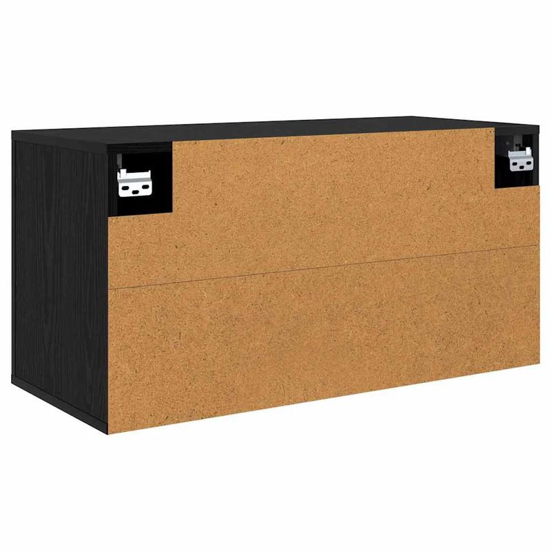 Casa si Gradina - Mobilier - Comode si corpuri - Comode - Dulap TV montat pe perete Stejar negru 80 x 34.5 x 40 cm - Infinity.ro