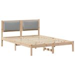 Casa si Gradina - Mobilier - Paturi si accesorii - Paturi - Cadru de pat Gri deschis 150 x 200 cm Lemn de pin masiv - Infinity.ro