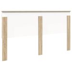 Casa si Gradina - Mobilier - Paturi si accesorii - Accesorii paturi - Tablie de pat cu LED, alb, 180x5x118/128 cm, piele ecologica - Infinity.ro