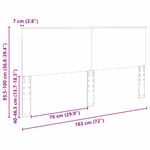 Casa si Gradina - Mobilier - Paturi si accesorii - Accesorii paturi - Tablie de pat cu LED, alb, 180x5x118/128 cm, piele ecologica - Infinity.ro