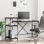 Casa si Gradina - Mobilier - Mese si birouri - Birouri - Birou Stejar Negru 135 x 50 x 90 cm Lemn compozit - Infinity.ro