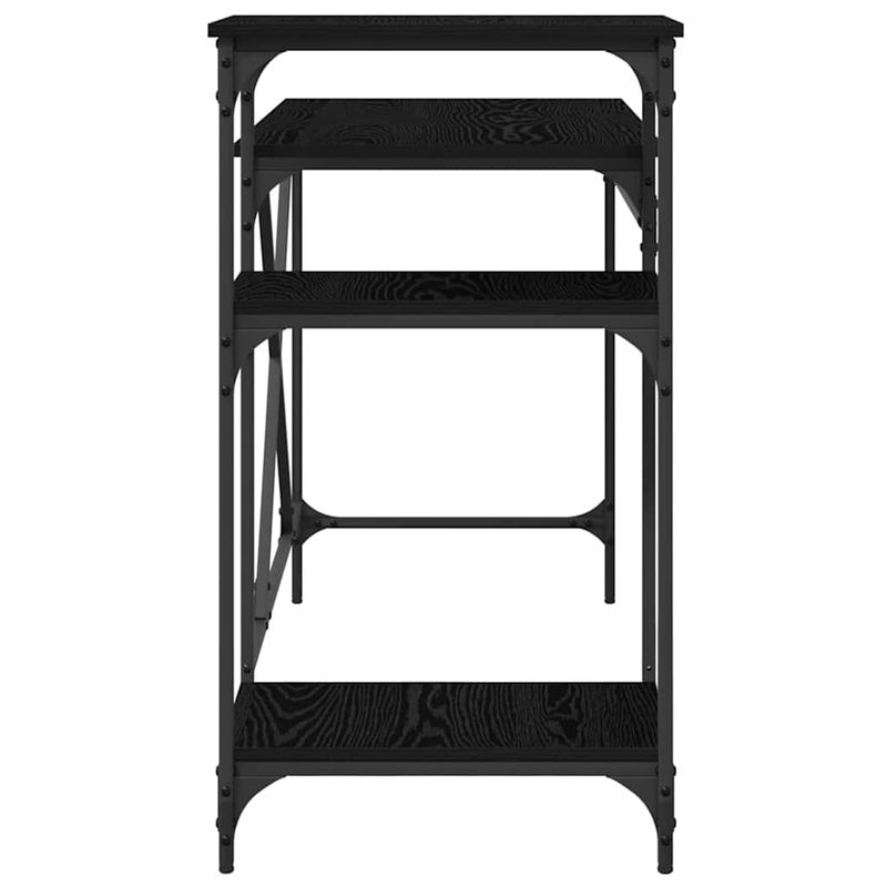Casa si Gradina - Mobilier - Mese si birouri - Birouri - Birou Stejar Negru 135 x 50 x 90 cm Lemn compozit - Infinity.ro