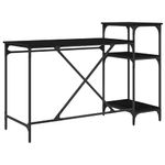 Casa si Gradina - Mobilier - Mese si birouri - Birouri - Birou Stejar Negru 135 x 50 x 90 cm Lemn compozit - Infinity.ro