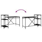 Casa si Gradina - Mobilier - Mese si birouri - Birouri - Birou Stejar Negru 135 x 50 x 90 cm Lemn compozit - Infinity.ro
