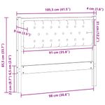 Casa si Gradina - Mobilier - Paturi si accesorii - Accesorii paturi - Tablie cu Buttoni Cristale Tuftata Neagra 180 cm Catifea - Infinity.ro