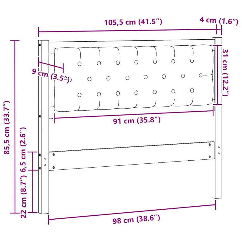 Casa si Gradina - Mobilier - Paturi si accesorii - Accesorii paturi - Tablie cu Buttoni Cristale Tuftata Neagra 180 cm Catifea - Infinity.ro