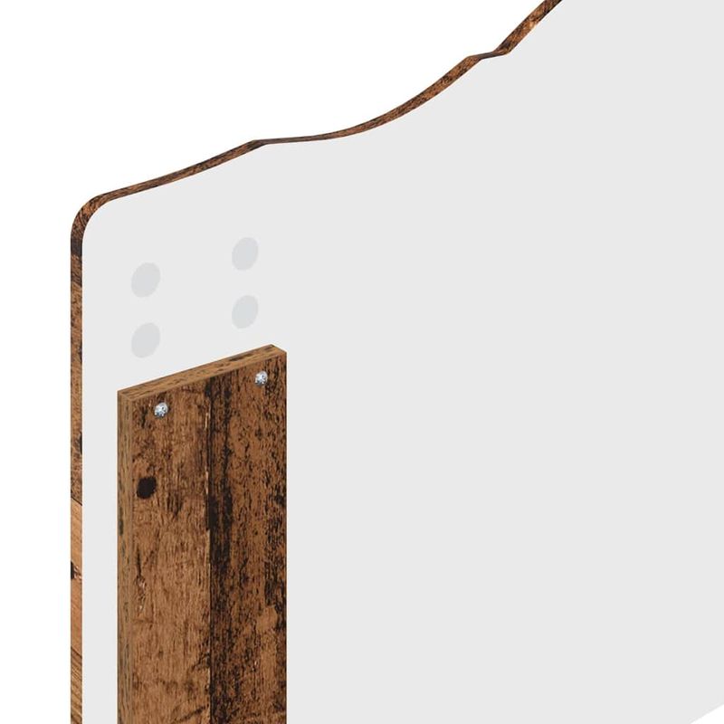 Casa si Gradina - Mobilier - Paturi si accesorii - Accesorii paturi - Tablie de pat cu aripioare gri taupe 183x16x118/128 cm textil - Infinity.ro