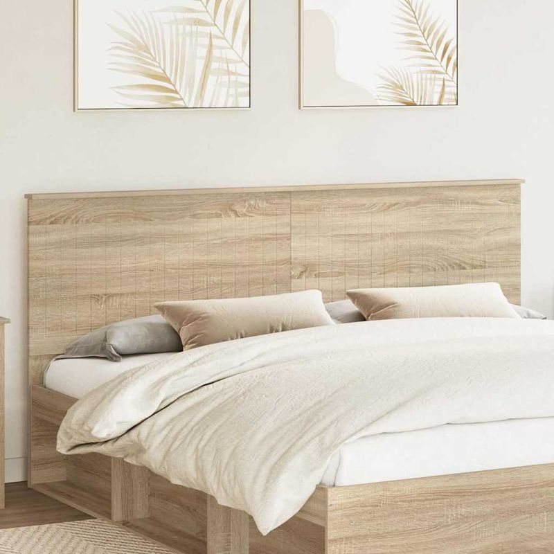 Casa si Gradina - Mobilier - Paturi si accesorii - Accesorii paturi - Tablie de pat cu LED, alb, 93x16x118/128 cm, piele ecologica - Infinity.ro