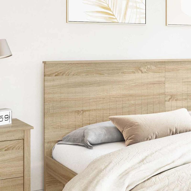 Casa si Gradina - Mobilier - Paturi si accesorii - Accesorii paturi - Tablie de pat cu LED, alb, 93x16x118/128 cm, piele ecologica - Infinity.ro