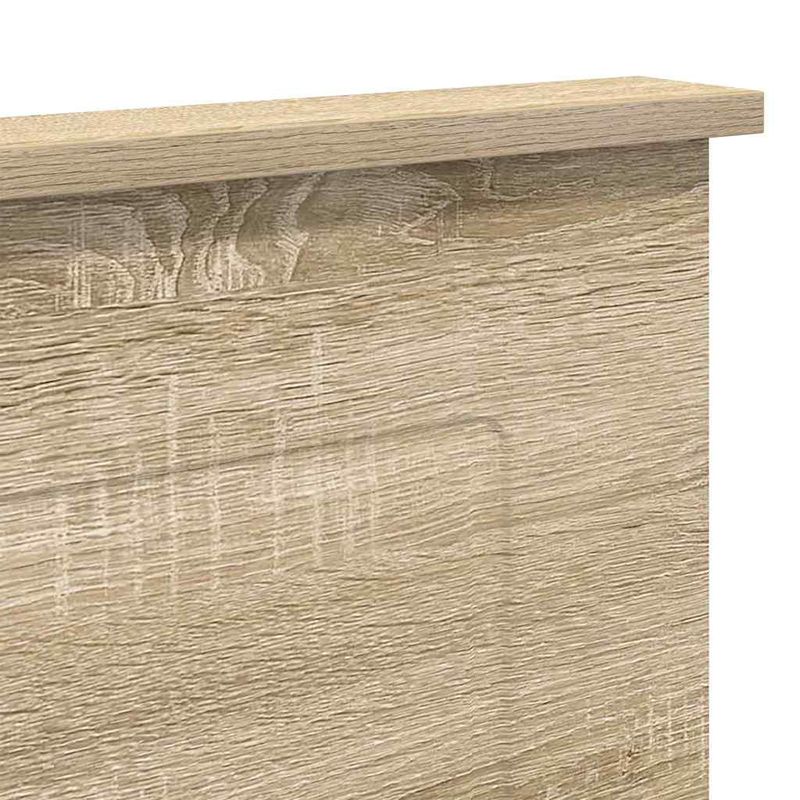 Casa si Gradina - Mobilier - Paturi si accesorii - Accesorii paturi - Tablie de pat cu LED, alb, 93x16x118/128 cm, piele ecologica - Infinity.ro