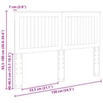 Casa si Gradina - Mobilier - Paturi si accesorii - Accesorii paturi - Tablie de pat 200 cm lemn masiv de mango, mărime 200x1.5x80 cm - Infinity.ro