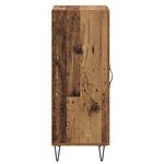 Casa si Gradina - Mobilier - Comode si corpuri - Comode - Bufet Lemn Vechi 34,5 x 34 x 90 cm Lemn Ingineresc si Fier - Infinity.ro