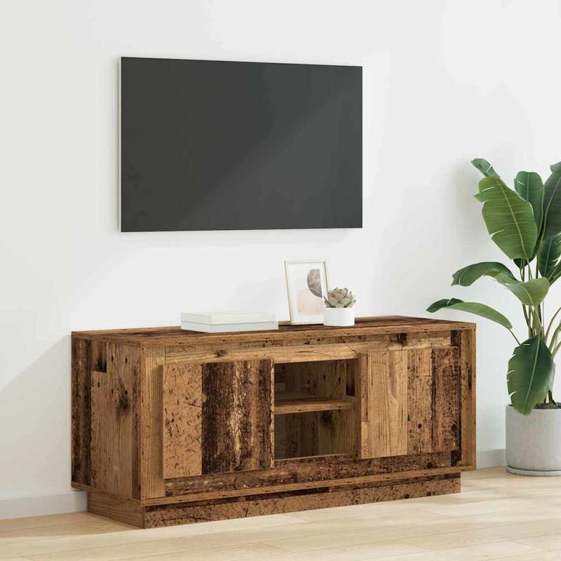 Casa si Gradina - Mobilier - Comode si corpuri - Comode - Cabinet TV Lemn Vechi 102 x 35 x 45 cm Lemn compozit - Infinity.ro