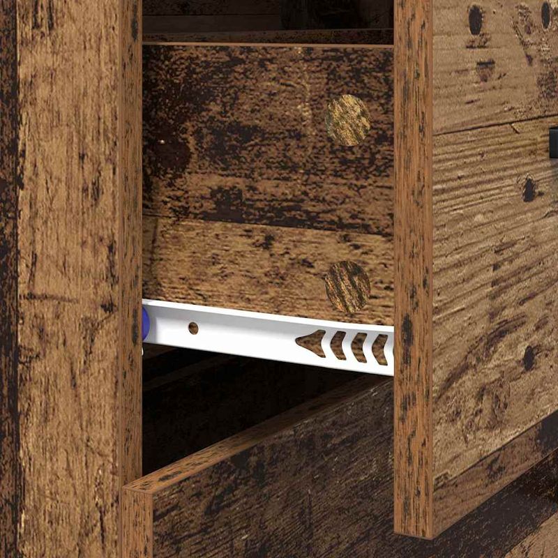 Casa si Gradina - Mobilier - Comode si corpuri - Comode - Bufet Lemn Vechi 69,5 x 34 x 90 cm Lemn Ingineresc si Fier - Infinity.ro