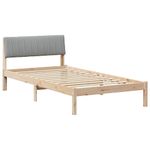 Casa si Gradina - Mobilier - Paturi si accesorii - Paturi - Cadru de pat Maro si gri deschis 100 x 200 cm Lemn masiv de pin - Infinity.ro