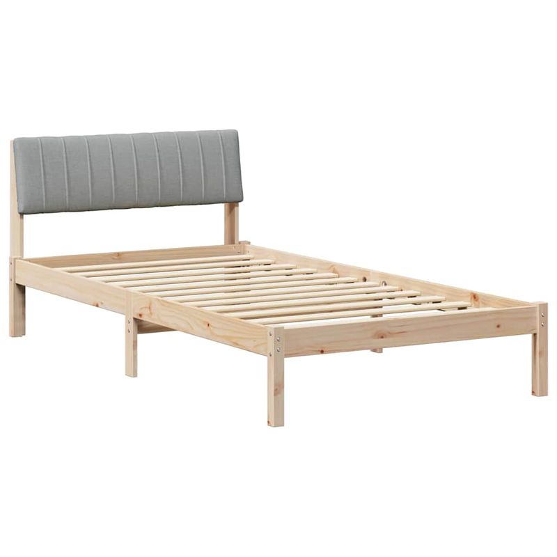 Casa si Gradina - Mobilier - Paturi si accesorii - Paturi - Cadru de pat Maro si gri deschis 100 x 200 cm Lemn masiv de pin - Infinity.ro