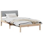 Casa si Gradina - Mobilier - Paturi si accesorii - Paturi - Cadru de pat Maro si gri deschis 100 x 200 cm Lemn masiv de pin - Infinity.ro