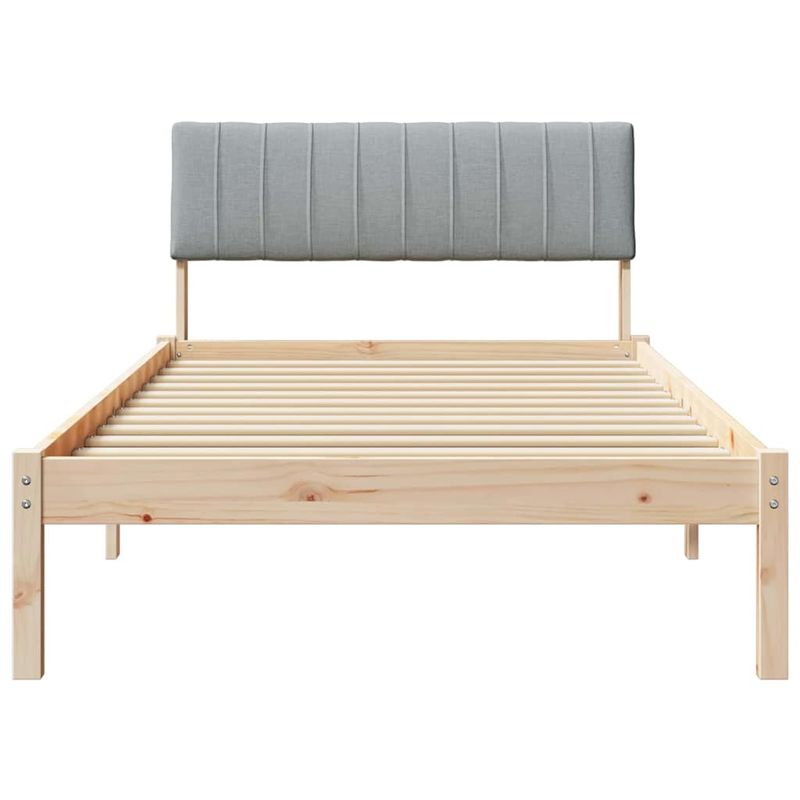 Casa si Gradina - Mobilier - Paturi si accesorii - Paturi - Cadru de pat Maro si gri deschis 100 x 200 cm Lemn masiv de pin - Infinity.ro