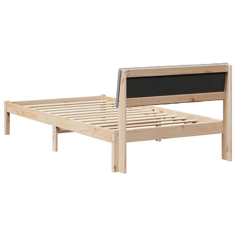 Casa si Gradina - Mobilier - Paturi si accesorii - Paturi - Cadru de pat Maro si gri deschis 100 x 200 cm Lemn masiv de pin - Infinity.ro