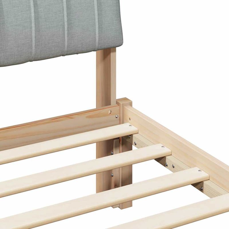 Casa si Gradina - Mobilier - Paturi si accesorii - Paturi - Cadru de pat Maro si gri deschis 100 x 200 cm Lemn masiv de pin - Infinity.ro