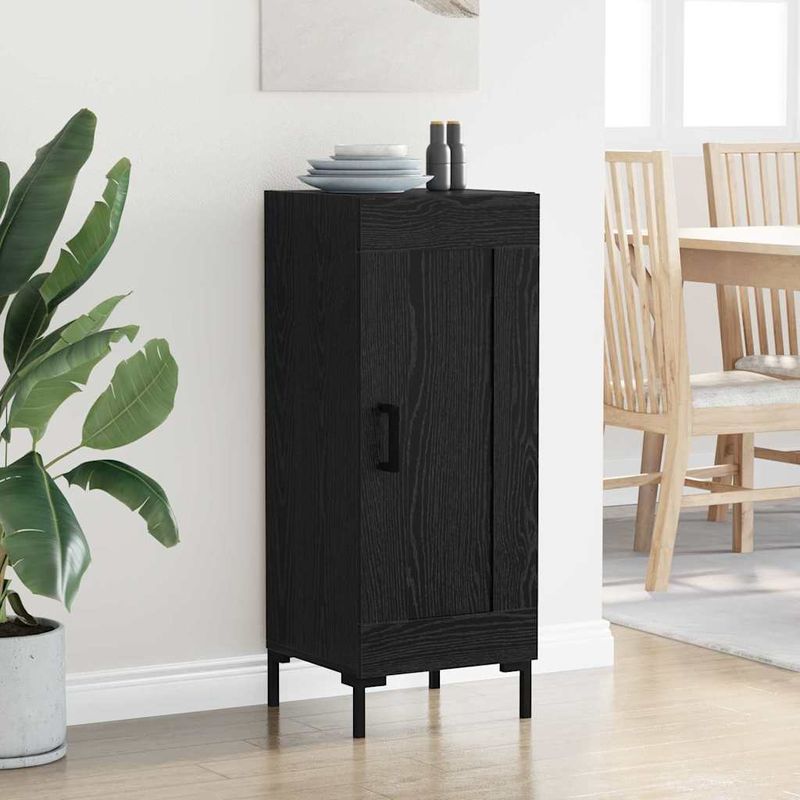 Casa si Gradina - Mobilier - Comode si corpuri - Comode - Bufet Olden Stejar Negru 34,5 x 34 x 90 cm - Infinity.ro