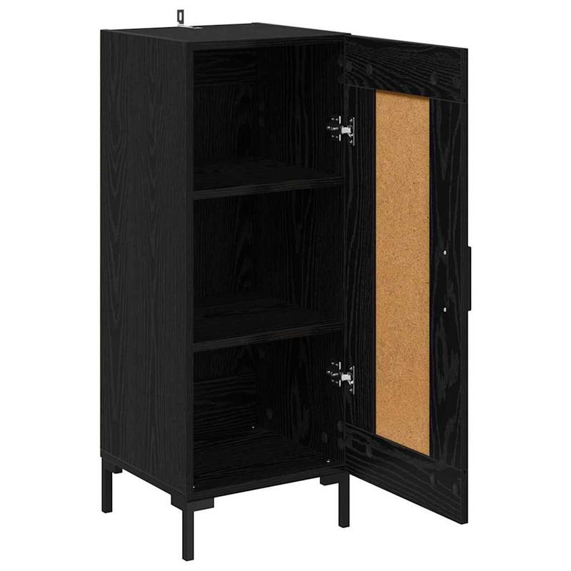 Casa si Gradina - Mobilier - Comode si corpuri - Comode - Bufet Olden Stejar Negru 34,5 x 34 x 90 cm - Infinity.ro