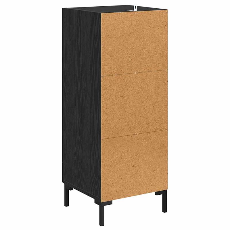 Casa si Gradina - Mobilier - Comode si corpuri - Comode - Bufet Olden Stejar Negru 34,5 x 34 x 90 cm - Infinity.ro