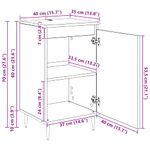 Casa si Gradina - Mobilier - Comode si corpuri - Comode - Bufet 2 pcs Stejar Negru 40 x 35 x 70 cm - Infinity.ro