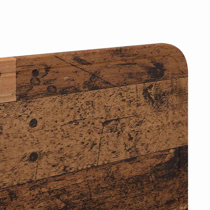 Casa si Gradina - Mobilier - Paturi si accesorii - Accesorii paturi - Tablie de pat cu aripioare gri inchis 83x23x118/128 cm textil - Infinity.ro