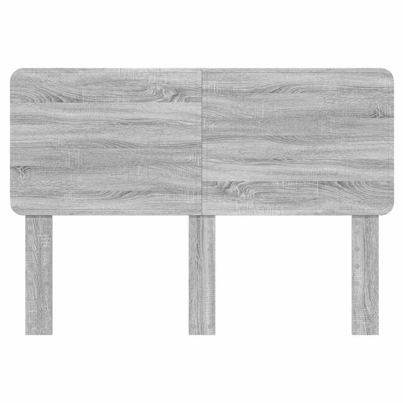 Casa si Gradina - Mobilier - Paturi si accesorii - Accesorii paturi - Tablie de pat cu aripioare gri 183x23x78/88 cm piele ecologica - Infinity.ro