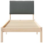 Casa si Gradina - Mobilier - Paturi si accesorii - Paturi - Cadru de pat maro si gri inchis 75 x 190 cm Lemn masiv de pin - Infinity.ro