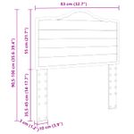 Casa si Gradina - Mobilier - Paturi si accesorii - Accesorii paturi - Tablie de pat cu LED, albastru inchis, 163x16x118/128cm catifea - Infinity.ro