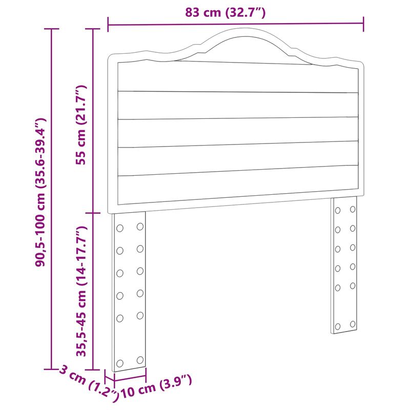 Casa si Gradina - Mobilier - Paturi si accesorii - Accesorii paturi - Tablie de pat cu LED, albastru inchis, 163x16x118/128cm catifea - Infinity.ro