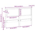 Casa si Gradina - Mobilier - Paturi si accesorii - Accesorii paturi - Tablie de pat Stejar Sonoma 80 cm Lemn compozit - Infinity.ro