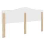 Casa si Gradina - Mobilier - Paturi si accesorii - Accesorii paturi - Tablie de pat cu LED, alb, 180x5x78/88 cm, piele ecologica - Infinity.ro