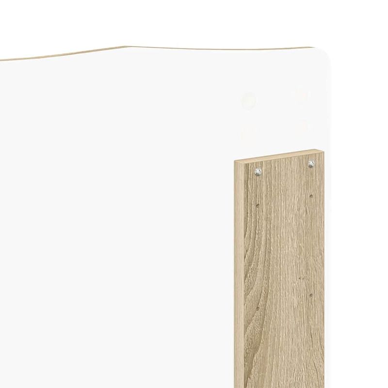 Casa si Gradina - Mobilier - Paturi si accesorii - Accesorii paturi - Tablie de pat cu LED, alb, 180x5x78/88 cm, piele ecologica - Infinity.ro