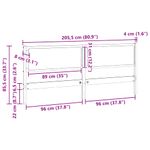Casa si Gradina - Mobilier - Paturi si accesorii - Accesorii paturi - Tablie de pat Stejar Sonoma 90 cm Lemn compozit - Infinity.ro