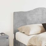 Casa si Gradina - Mobilier - Paturi si accesorii - Accesorii paturi - Tablie de pat cu nasturi gri deschis 180 cm catifea - Infinity.ro