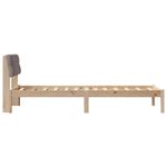 Casa si Gradina - Mobilier - Paturi si accesorii - Paturi - Cadru de pat Maroniu si taupe 80 x 200 cm Lemn masiv de pin - Infinity.ro
