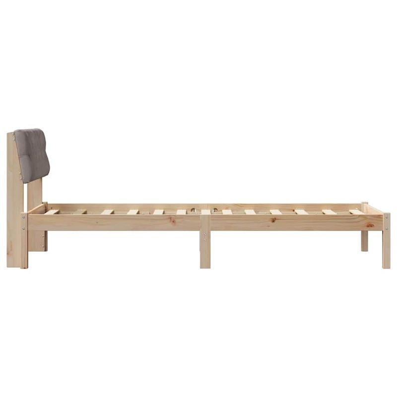 Casa si Gradina - Mobilier - Paturi si accesorii - Paturi - Cadru de pat Maroniu si taupe 80 x 200 cm Lemn masiv de pin - Infinity.ro