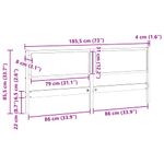 Casa si Gradina - Mobilier - Paturi si accesorii - Accesorii paturi - Tablie de pat Stejar Sonoma 90 cm Lemn compozit - Infinity.ro