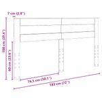 Casa si Gradina - Mobilier - Paturi si accesorii - Accesorii paturi - Tablie de pat cu nasturi gri inchis 160 cm catifea - Infinity.ro