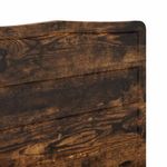 Casa si Gradina - Mobilier - Paturi si accesorii - Accesorii paturi - Tablie de pat cu aripioare, albastru, 203x23x118/128 cm, textil - Infinity.ro