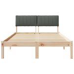 Casa si Gradina - Mobilier - Paturi si accesorii - Paturi - Cadru de pat maro si gri inchis 120 x 190 cm Lemn masiv de pin - Infinity.ro
