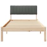 Casa si Gradina - Mobilier - Paturi si accesorii - Paturi - Cadru de pat maro si gri inchis 90 x 200 cm Lemn masiv de pin - Infinity.ro