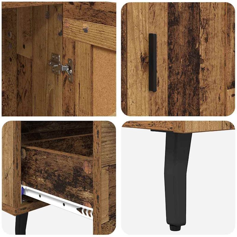 Casa si Gradina - Mobilier - Comode si corpuri - Corpuri bucatarie - Bufet cu sertar Lemn Vechi 69,5 x 31 x 115 cm Lemn compozit - Infinity.ro