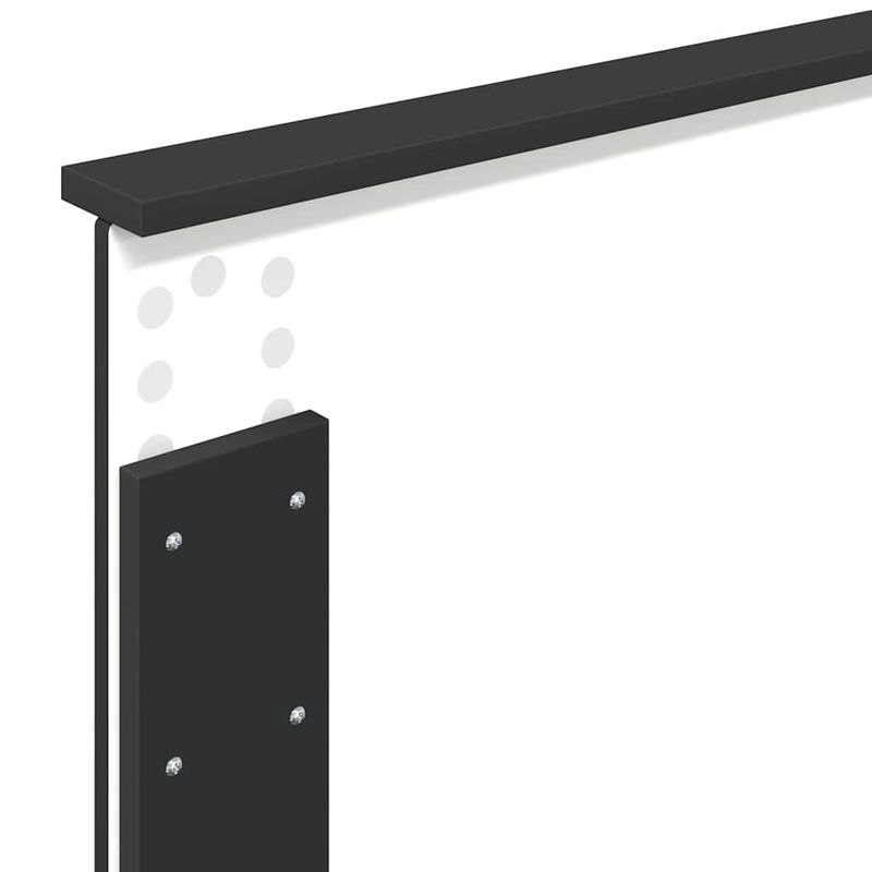 Casa si Gradina - Mobilier - Paturi si accesorii - Accesorii paturi - Tablie de pat cu dulapuri, stejar fumuriu 240 cm lemn prelucrat - Infinity.ro