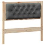 Casa si Gradina - Mobilier - Paturi si accesorii - Accesorii paturi - Tablie cap Stejar Negru 200 x 15 x 103,5 cm Lemn compozit - Infinity.ro