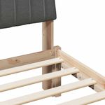 Casa si Gradina - Mobilier - Paturi si accesorii - Paturi - Cadru de pat Gri inchis 140 x 200 cm Lemn de pin masiv - Infinity.ro